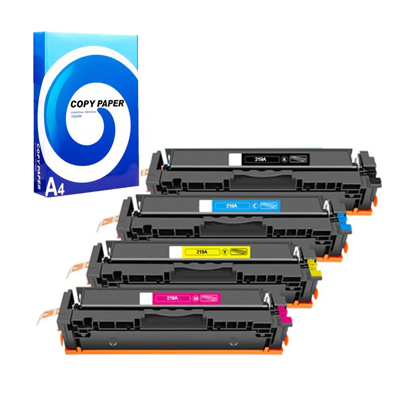 Product image for 999inks Compatible Multipack HP 219X 1 Full Set High Capacity Laser Toner Cartridges + Free A4 Ream Paper - Small