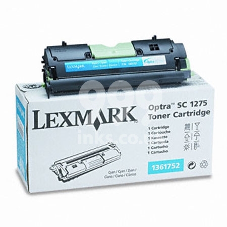 Product image for Lexmark 1361752 Cyan Original Toner Cartridge - Small