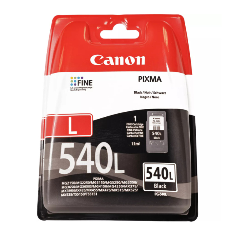 Product image for Canon PG-540L Black High Capacity Original Ink Cartridge - Small