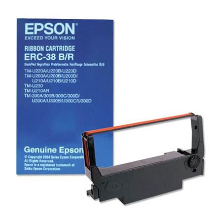 Product image for Epson ERC-38 Black/Red Original Fabric Ribbon (C43S015376) - Small