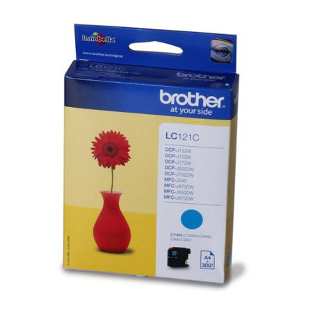 Product image for Brother LC121C Cyan Original Ink Cartridge - Small