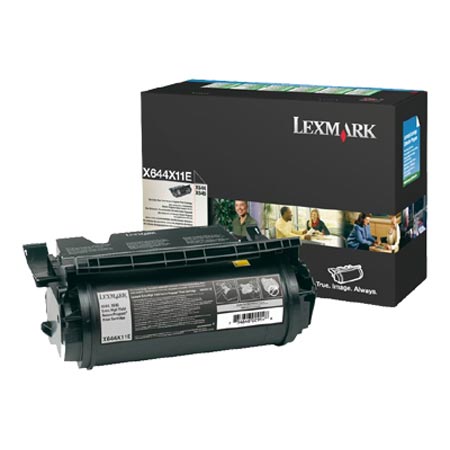 Product image for Lexmark X644X11E Black Original Extra High Capacity Return Program Toner Cartridge - Small