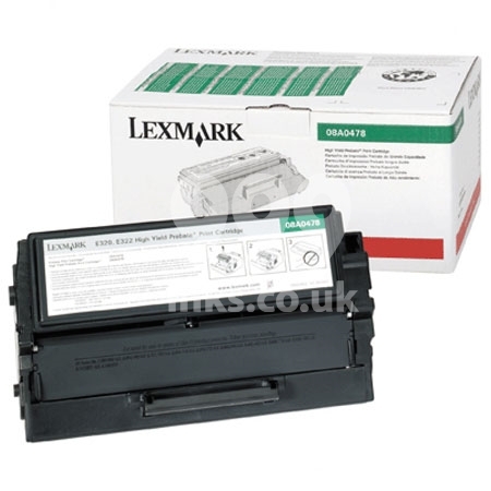 Product image for Lexmark 08A0478 Black Original Toner Cartridge - Small