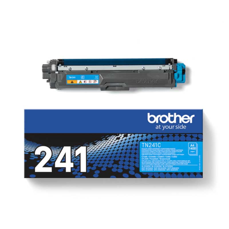 Product image for Brother TN241C Cyan Original Standard Capacity Toner Cartridge - Small