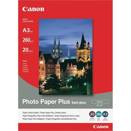 Product image for Canon SG-201 Semi-Gloss Photo Paper A3 260gsm (20 Sheets) - Small