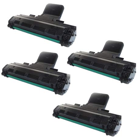 Product image for 999inks Compatible Quad Pack Samsung ML-2010D3 Black Laser Toner Cartridges - Small