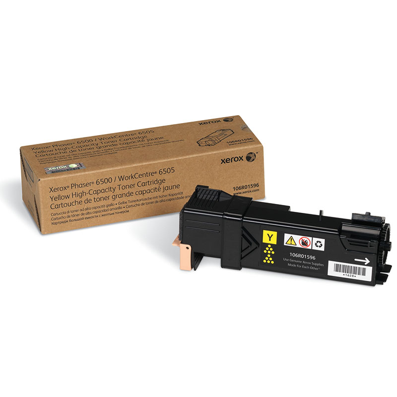 Product image for Xerox 106R01596 Original Yellow High Capacity Toner Cartridge - Small