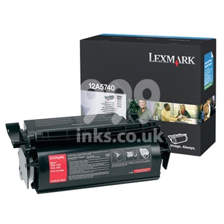 Product image for Lexmark 12A5740 Black Original Standard Capacity Toner Cartridge - Small