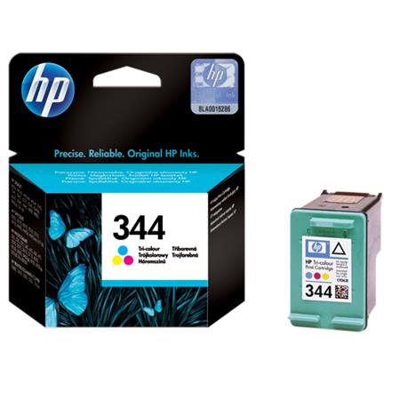 Product image for HP 344 Tri-Colour Original Inkjet Print Cartridge with Vivera Inks (C9363EE) - Small