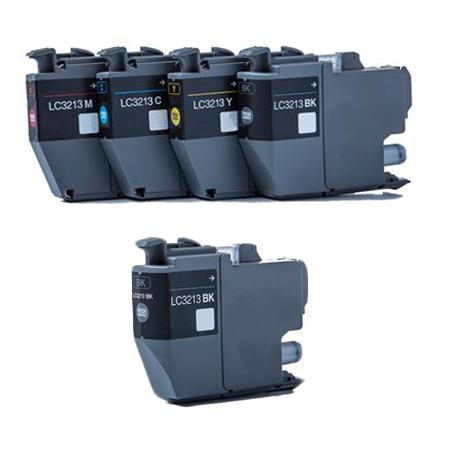 Product image for 999inks Compatible Multipack Brother LC3213 1 Full Set + 1 FREE Black High Capacity Inkjet Printer Cartridges - Small