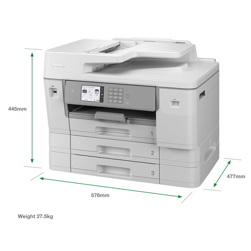 Product image for Brother MFC-J6957DW A3 Colour Multifunction Inkjet Printer - Small