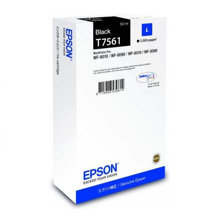 Product image for Epson T7561 Black Original Ink Cartridge - Small