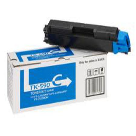 Product image for Kyocera TK-590C Original Cyan Toner Cartridge - Small