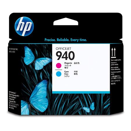 Product image for HP 940 Magenta And Cyan Original PrintHeads (C4901A) - Small