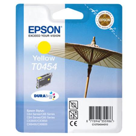 Product image for Epson T0454 Yellow Original Standard Capacity Ink Cartridge (Parasol) (T045440) - Small