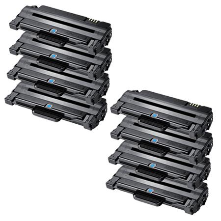 Product image for 999inks Compatible Eight Pack Samsung MLTD1052S Black Laser Toner Cartridges - Small