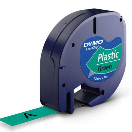 Product image for Dymo 91204 (S0721640) Original Label Tape (12mm x 4m) Black On Dark - Small