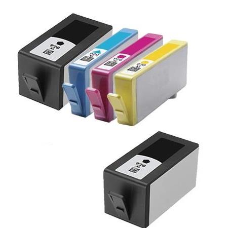 Product image for 999inks Compatible Multipack HP 920XL 1 Full Set + 1 Extra Black Inkjet Printer Cartridges - Small