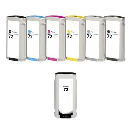 Product image for 999inks Compatible Multipack HP 72 1 Full Set + 1 Extra Black High Capacity Inkjet Printer Cartridges - Small