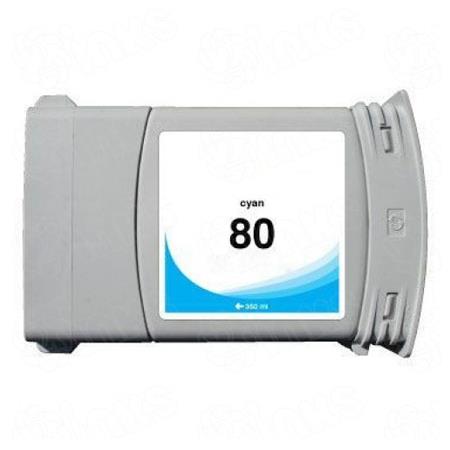 Product image for 999inks Compatible Cyan HP 80 Inkjet Printer Cartridge - Small