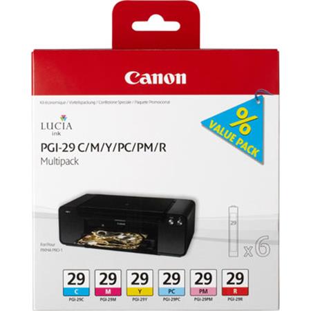 Product image for Canon PGI-29 C/M/Y/PC/PM/R Original Multipack Ink Cartridges - Small