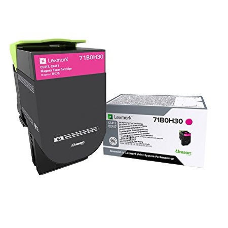Product image for Lexmark 71B0H30 Magenta Original High Capacity Toner Cartridge - Small