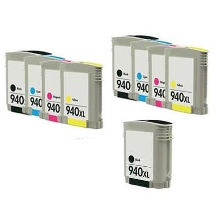 Product image for 999inks Compatible Multipack HP 940XL 2 Full Sets + 1 Extra Black Inkjet Printer Cartridges - Small