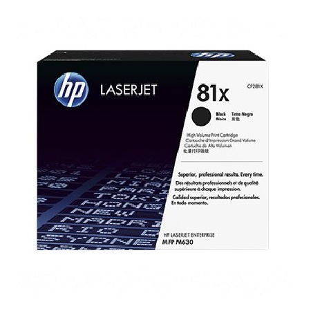 Product image for HP 81X Black Original High Capacity LaserJet Toner Cartridge - Small