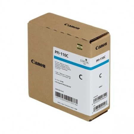 Product image for Canon PFI-110C (2365C001) Cyan Original Low Capacity Ink Cartridge - Small