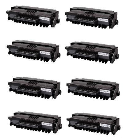 Product image for 999inks Compatible Eight Pack OKI 01240001 Black High Capacity Laser Toner Cartridges - Small