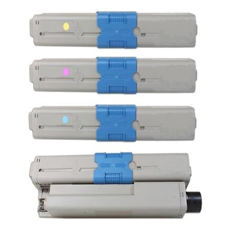 Product image for 999inks Compatible Multipack OKI 44973533-36 1 Full Set Laser Toner Cartridges - Small