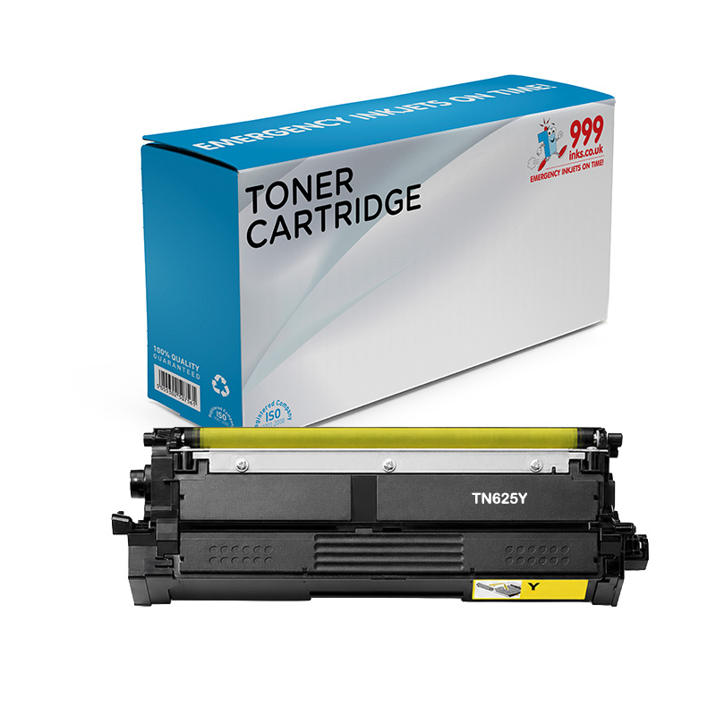 999inks Compatible Brother TN625Y Yellow Standard Capacity Toner Cartridge
