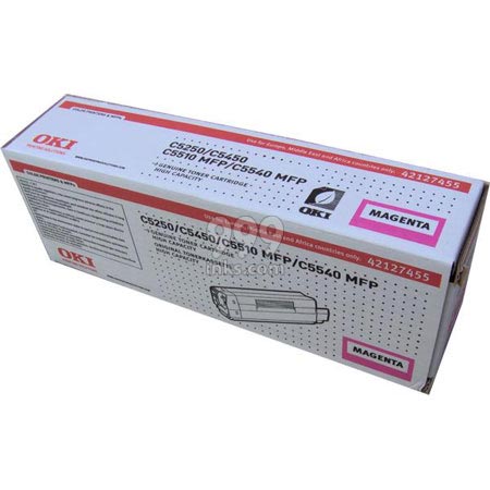 Product image for OKI 42127455 Magenta Original High Capacity Toner Cartridge - Small
