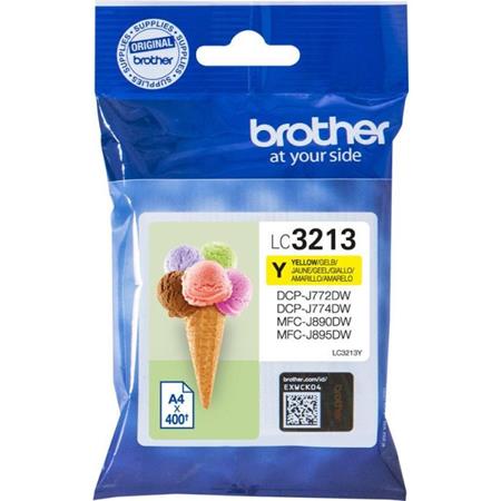 Product image for Brother LC3213Y Yellow Original High Capacity Ink Cartridge - Small
