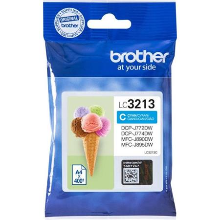 Product image for Brother LC3213C Cyan Original High Capacity Ink Cartridge - Small