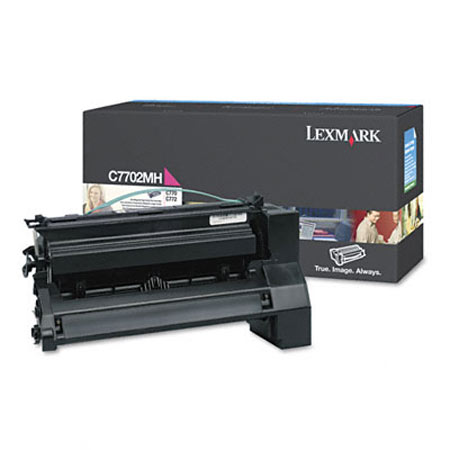 Product image for Lexmark C7702MH Magenta Original High Capacity Toner Cartridge - Small