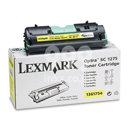 Product image for Lexmark 1361754 Yellow Original Toner Cartridge - Small