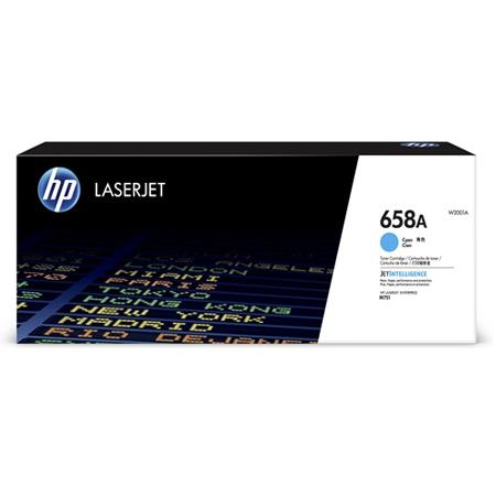 Product image for HP 658A Cyan Original Standard Capacity Toner Cartridge (W2001A) - Small