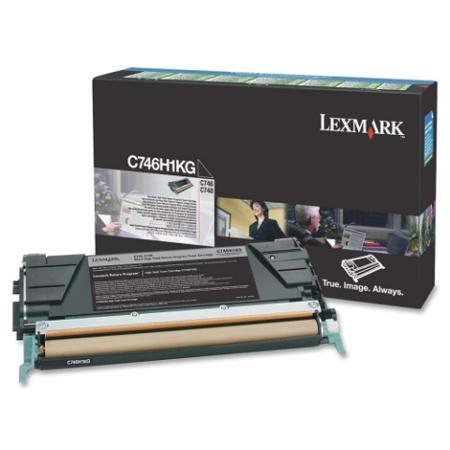 Product image for Lexmark C746H1KG Black Original High Capacity Return Program Toner Cartridge - Small