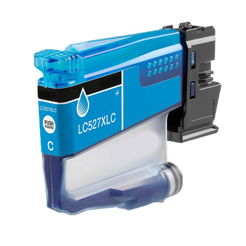 Product image for 999inks Compatible Brother LC527XLC Cyan High Capacity Inkjet Printer Cartridge - Small