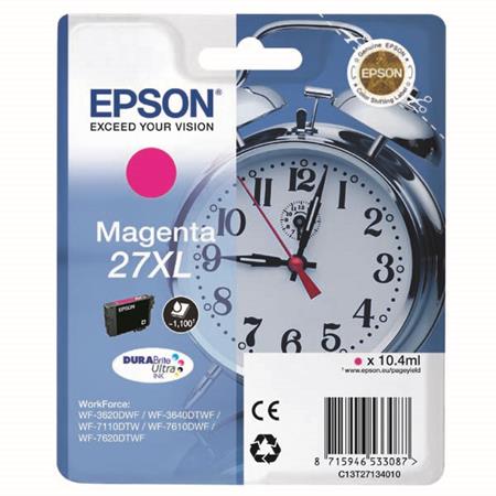 Product image for Epson 27XL (T2713) Magenta Original High Capacity Ink Cartridge - Small