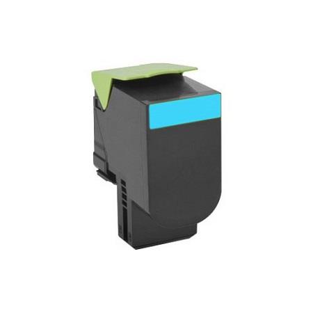 Product image for 999inks Compatible Cyan Lexmark 80C2HC0 High Capacity Laser Toner Cartridge - Small