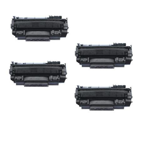 Product image for 999inks Compatible Quad Pack Canon 719 Black Standard Capacity Laser Toner Cartridges - Small