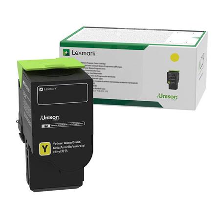 Product image for Lexmark 78C2XY0 Yellow Original Extra High Capacity Return Program Toner Cartridge - Small