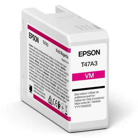 Product image for Epson T47A3 (T47A300) Magenta Original UltraChrome Ink Cartridge (50ml) - Small