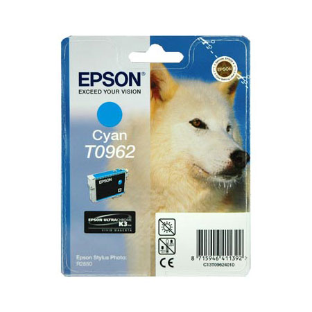 Product image for Epson T0962 Cyan Original Ink Cartridge (Husky) (T096240) - Small