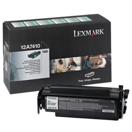 Product image for Lexmark 12A7410 Black Original Return Program Toner Cartridge - Small