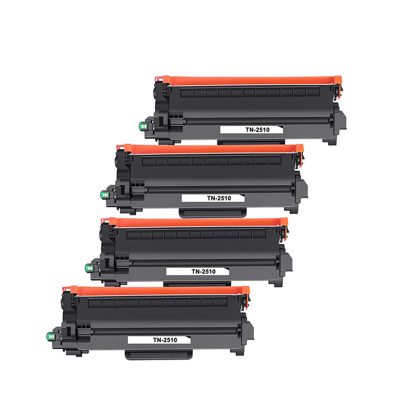 Product image for 999inks Compatible Quad Pack Brother TN2510 Black Standard Capacity Laser Toner Cartridges - Small