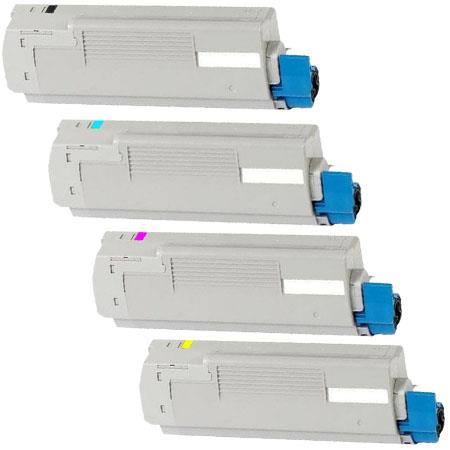 Product image for 999inks Compatible Multipack Oki 43324421/24 1 Full Set Laser Toner Cartridges - Small