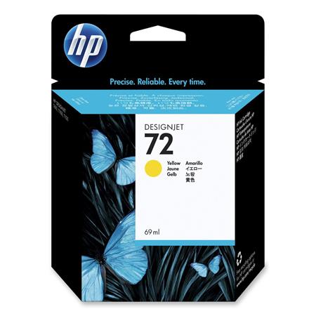 Product image for HP 72 Yellow Original Ink Cartridge with Vivera Ink (C9400A) - Small